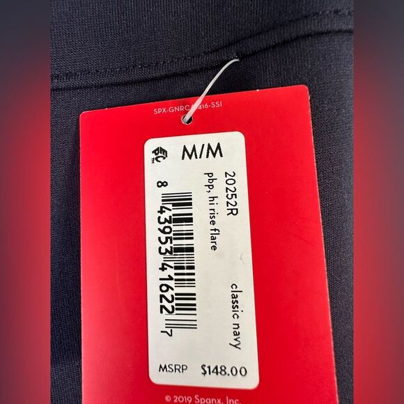 NWT*** SPANX pbp Hi Rise Flare Pants in Classic Navy - Size M - Picture 12 of 15